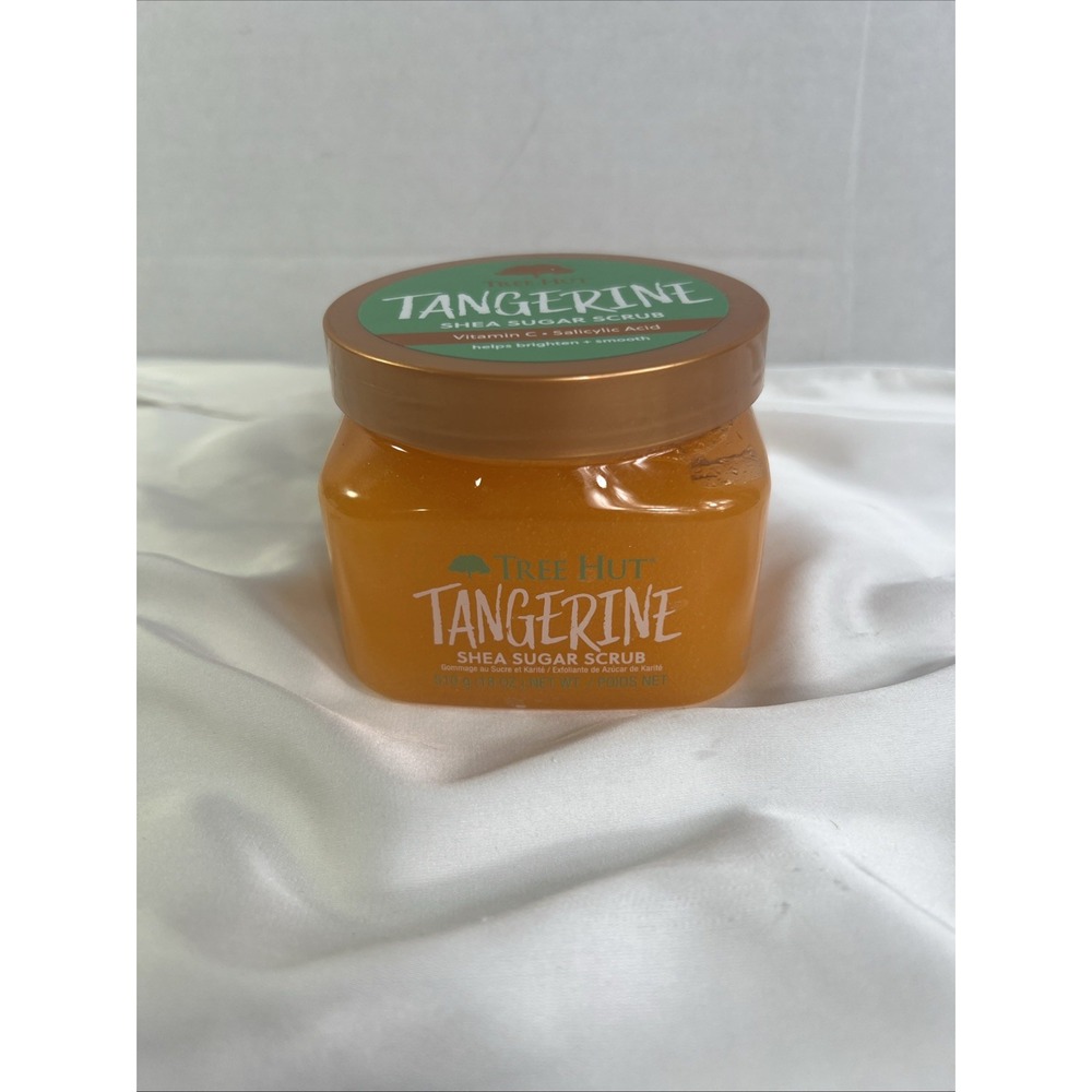 Tree‎ Hut Tangerine Shea Sugar Scrub 18 fl oz. Exfoliating & Hydrating Vitamin C